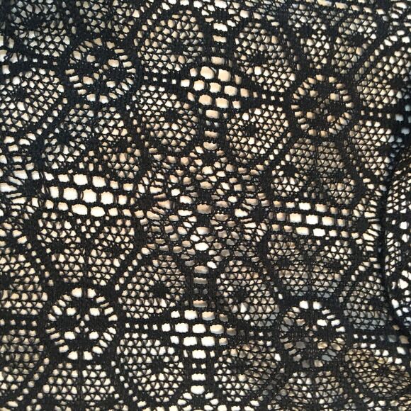 Romeo & Juliet Couture Black Lace Strapless Dress Jr MED - Picture 3 of 8